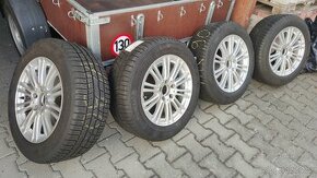 4x al kola 5x112 16 + zimní pneu 225/55 R16 - 1