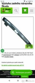 Výstuha zadního nárazníku