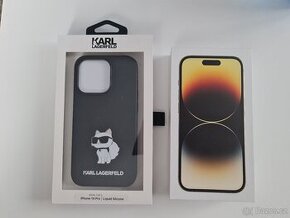 Prodám Iphone 14pro 256gb gold + origo kryt Karl Lagerfeld