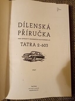 Dílenská příručka tatra 2-603