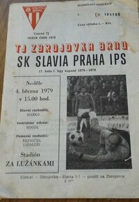 sportovní program - Slávia Praha a Zbrojovka Brno, kopaná - 1