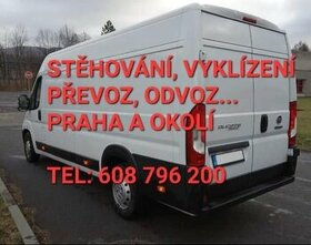 STĚHOVÁNÍ / VYKLÍZENÍ  / PŘEVOZ / ODVOZ / KDYKOLI / LEVNĚ