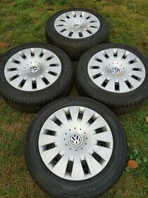 Zimní kola 5x100 R15 , pneu 185/55 R15, Škoda VW 185/60R15