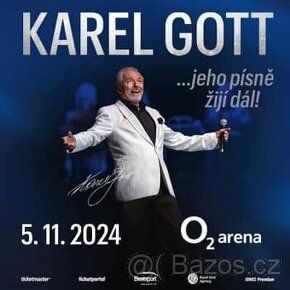 Karel Gott- jeho písně žijí dál- 2 vstupenky na vyprodaný ko