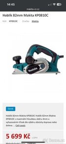 Hoblík 82mm Makita KP0810C