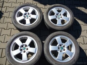 ALU KOLA 16 ŠKODA OCTÁVIA I STYLE ,VW 5x100ET 42 - 205/55R16