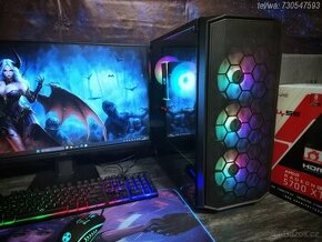 Herní PC AMD Ryzen 5 3600,RX5700XT,WIFI,16Gb,1TB SSD, NOVÉ