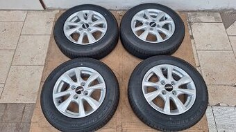 Alu kola Opel 14" 4x100 letní pneu 175/70 R14 6mm Corsa