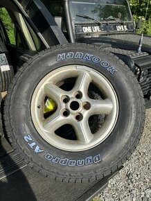 Sada 5x disk s pneu AT na LR Discovery 2, Range Rover P38
