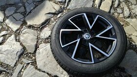 NOVÁ al kola 17 5x112 na ŠKODA + PNEU 215 55 17 - 1