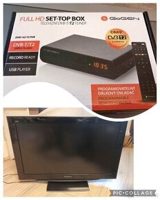 Televizor PANASONIC Viera + set top box zdarma