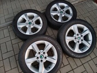 alu kola 5x112 r16 Škoda a letní pneu 205/55/16