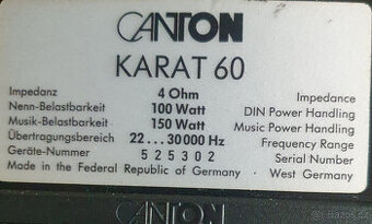 Repro Canton Karat 60 - středotónové repro Canton 3669 - 1