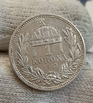 1 Koruna RU 1913 KB vzácný ročník, nejnižší náklad