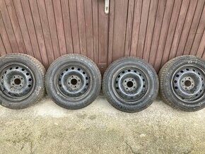 4ks plechových disků(14/4x108) + nové letní pneu 175/65R14