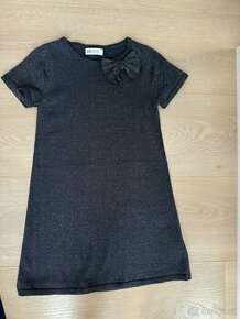 Úpletové šaty se stříbrnou nitkou H&M vel. 134/140