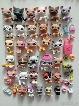 Lps littlest petshop shc kočky koťáta, perské a destiny