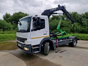 Mercedes Atego 1218 hákový nosič kontejnerů s hyd.rukou