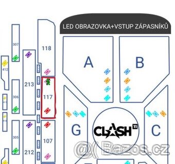 2x vstupenka Clash 11 Fortuna Arena Praha 1.3.