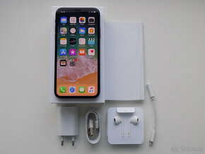 APPLE iPhone X 256GB Space Grey - ZÁRUKA - 100% BATERIE