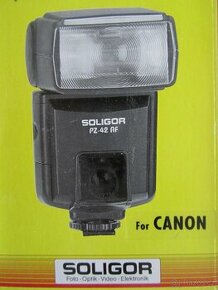 Blesk Soligor PZ 42 AF pro zrcadlovky Canon-Nový - 1