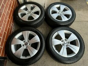 Alu 17" 5x112, orig. škoda " TRITON ", zimní 90%, TOP, SUP3 - 1