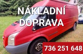 Nabízím odvoz dodávkou Ford Transit