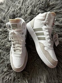 Adidas 40,5 ; 42 ; 45 kožené kotníkové bílé