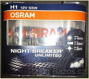 Nové OSRAM H1 12V 55W NIGHT BREAKER blistr - 2ks - 1