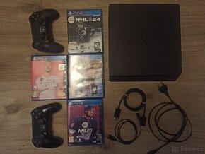 PlayStation 4 SLIM - 500 GB + 4 hry