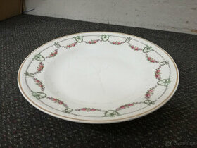 Starý porcelánový talíř veliký - 1