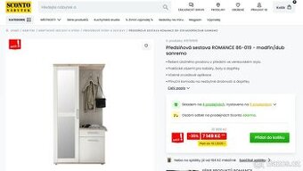 Předsíňová sestava ROMANCE modřín/dub sanremo (Sconto) - 1