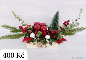 Prodám trvanlivý adventní svícen (s chaloupkama)