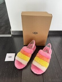 Nové dámské pantofle UGG Fluff Yeah Slide Pink