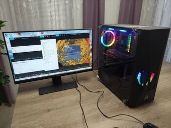 Herní PC + monitor