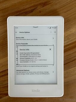 Amazon Paperwhite Kindle 7. gen čtečka knih 4GB bílá WIFI +