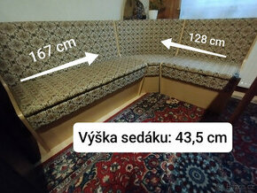 Jídelní stůl rozkládací + lavice+ 2 židle