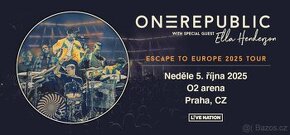 One Republic - vstupenky 4ks