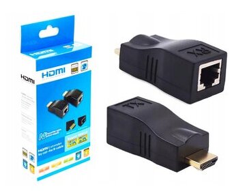 EXTENDER HDMI PŘES KONEKTOR RJ45 CAT 5e/6 cable 4K