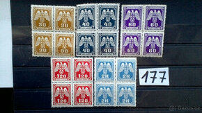 poštovní  známky č.177