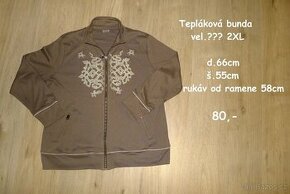 Dámská tepláková bunda vel.cca2XL