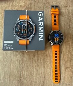 Garmin Fenix 8 AMOLED 47 mm, Sapphire Titanium