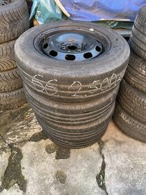 Plech disky 5x100 včetně letních pneu 195/65R15