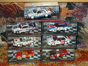 Modely rally Toyota, Opel, Fiat, Nissan, Ford, Lancia, Mitsu