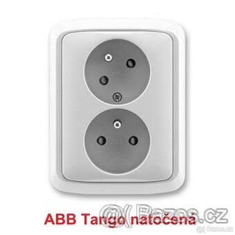 NOVÉ ABB Tango dvojzásuvka natočená