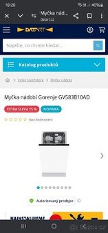 ‼️NOVÁ‼️ myčka Gorenje 45 cm