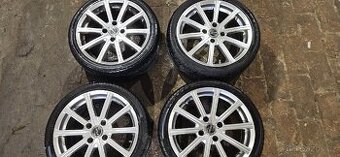 Alu kola r17, 4x108 Peugoet, letní pneu 215/40