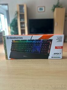 Herní klávesnice SteelSeries Apex 7 (Red Switch) - US, Nová