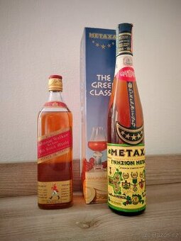 Archivní lahve - Whisky 1970 a Metaxa 1980