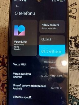 prodám XIAOMI REDMI NOTE 9 - 1